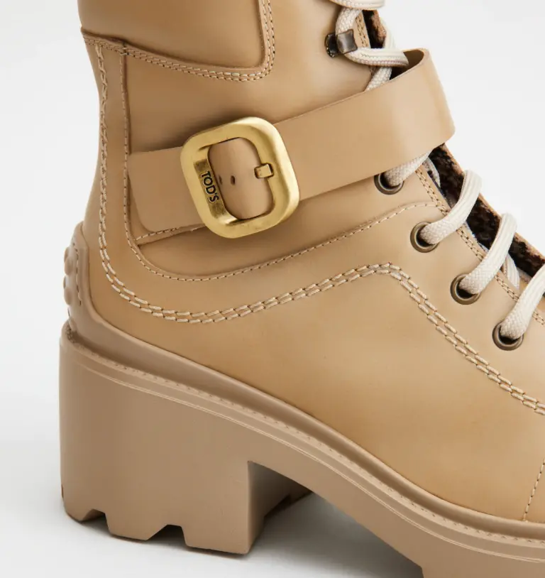 Giày Tod’s Woman Boots In Leather ‘Beige’ XXW08D0EB33QGWM021 - Ảnh 5