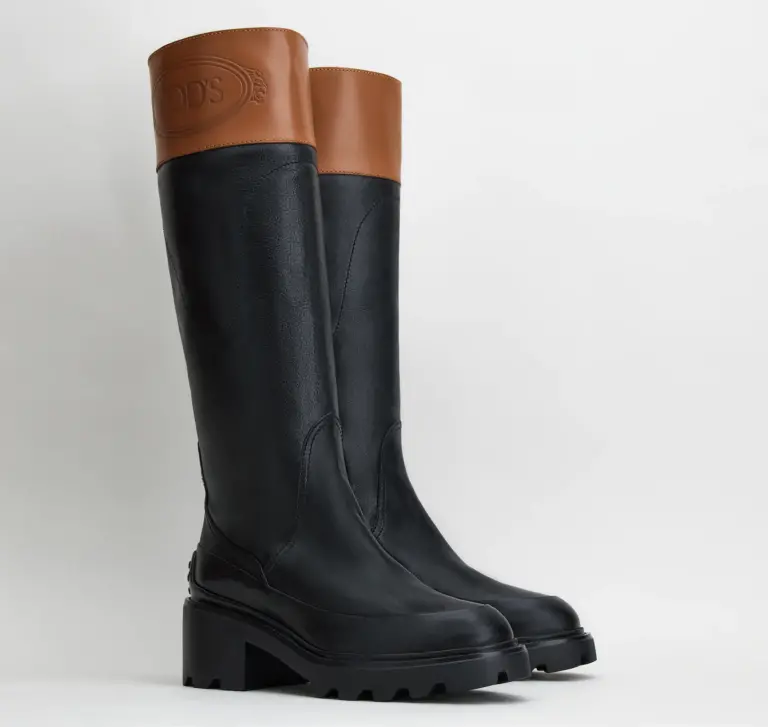 Giày Tod’s Black Boots in Leather XXW08D0EO70QHV422442 - Ảnh 4