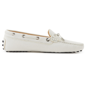 Giày Tod’s Woman Gommino Driving Shoes in White Leather XXW0FW050305J19999
