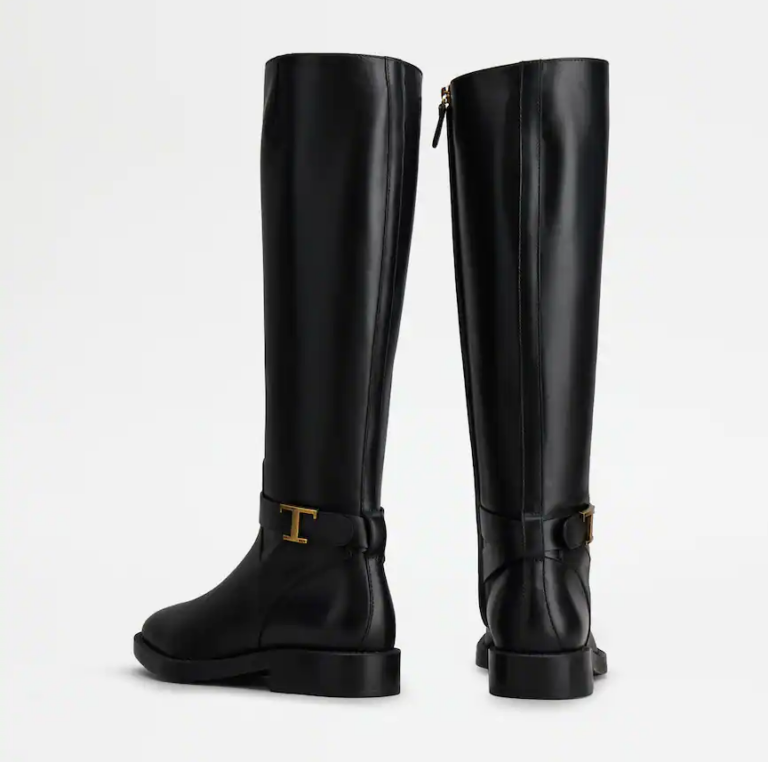 Giày Tod’s Black Boots in Leather XXW60C0DF10GOCB999 - Ảnh 5
