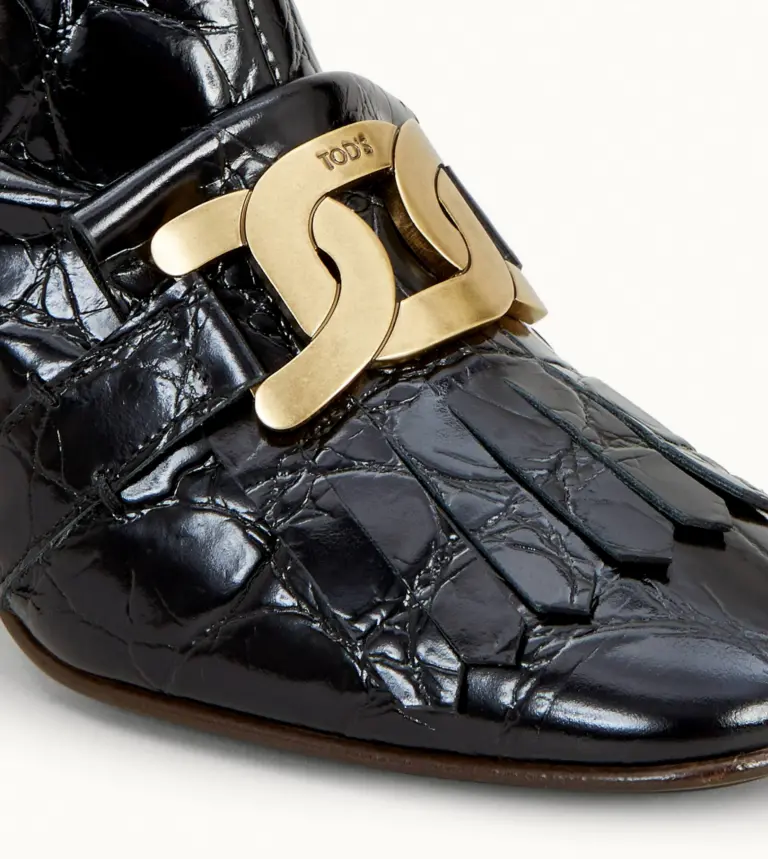 Giày Tod’s BLACK LEATHER ANKLE BOOTS XXW71C0DH90XLXB999 - Ảnh 3