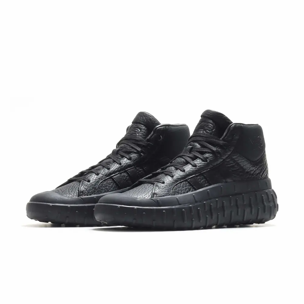 Giày Adidas Y-3 GR.1P High ‘Triple Black’ HQ5994 - Ảnh 3