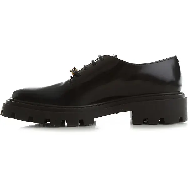 Giày Tod’s Woman Black Lace-ups in Leather XXW08J0EZ00SHA41B999 - Ảnh 5