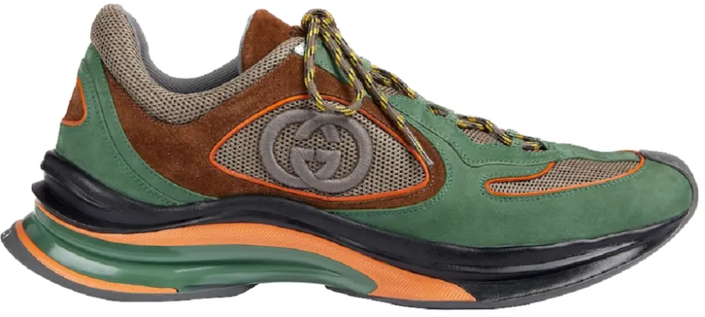 Giày Gucci Run Trainer 'Green Suede' 749785-AAB62-3142