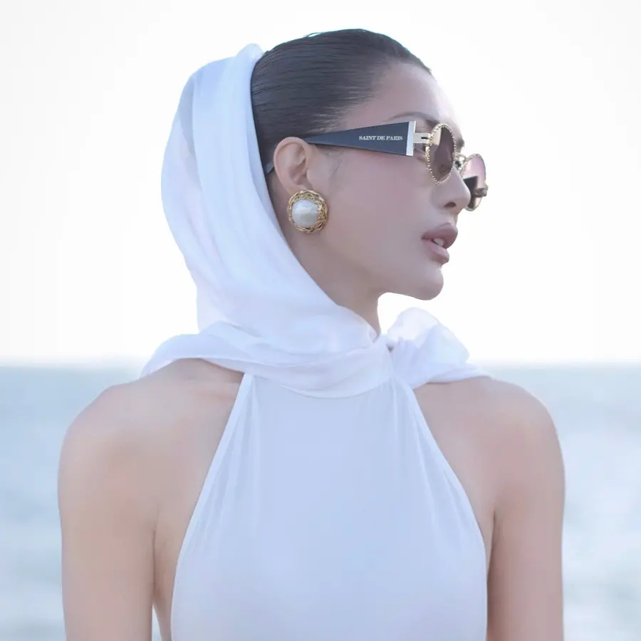 Kính Saint De Paris Gabrielle Sunglasses 'Black Gold' - Ảnh 4