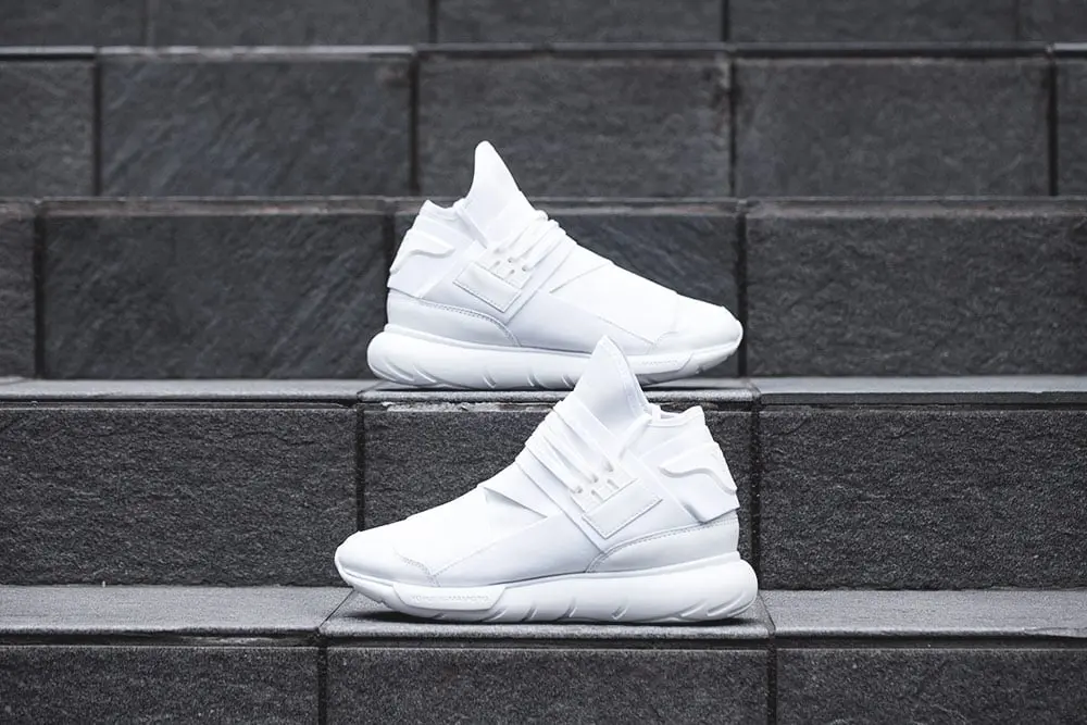 Giày Adidas Y3 Qasa Hi Triple White AQ5500 - Ảnh 5