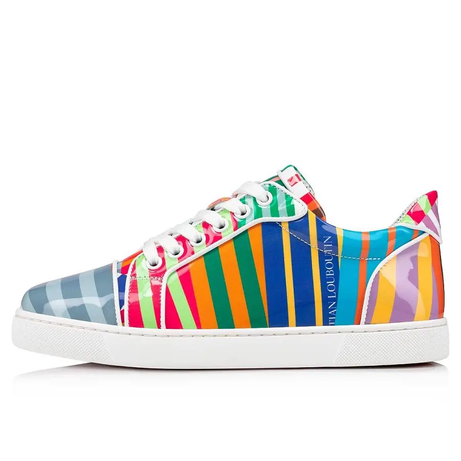 Alternative view of Giày Christian Louboutin Vieira Patent Leather 'Bianco Multicolor' 3220055J322