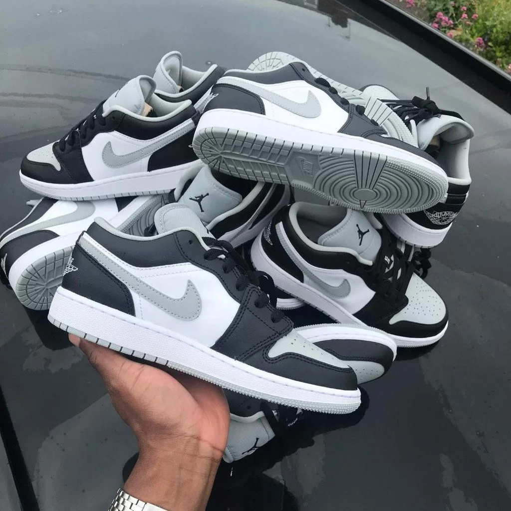 Giày Nike Air Jordan 1 Low GS 'Smoke Grey' 553560-039 - Ảnh 2