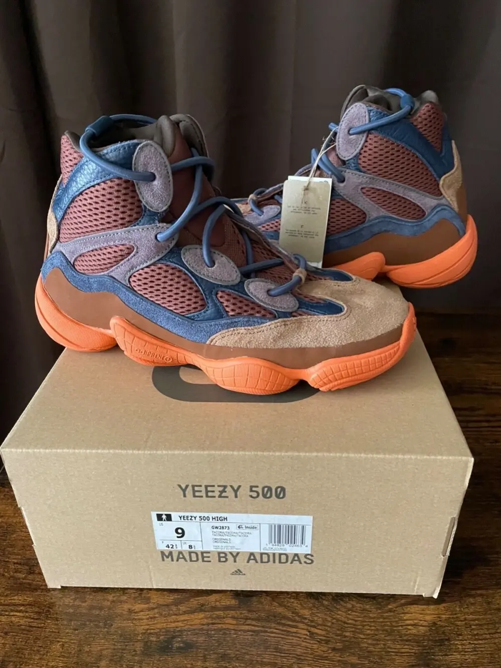 Giày Adidas Yeezy 500 High 'Tactical Orange' GW2873 - Ảnh 5