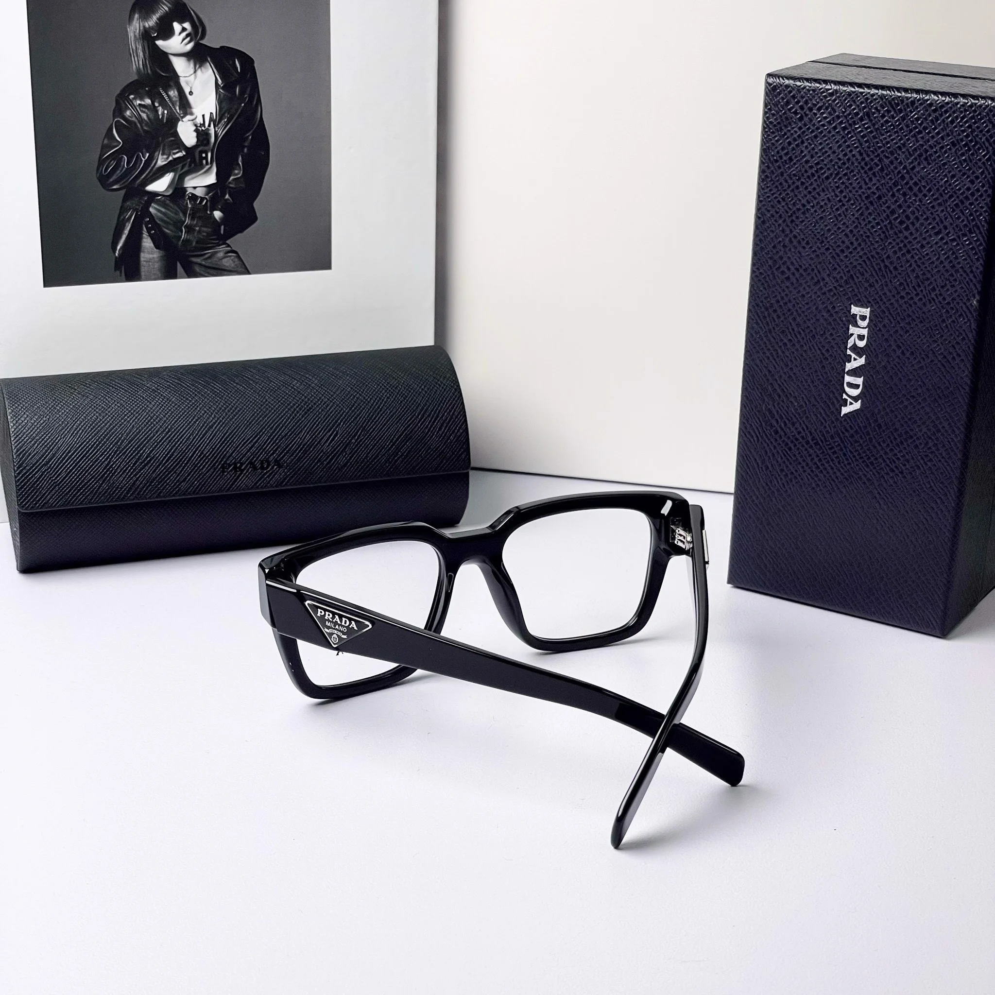 Kính Prada Eyeglasses 'Black' PR09ZV1AB1O1 - Ảnh 6