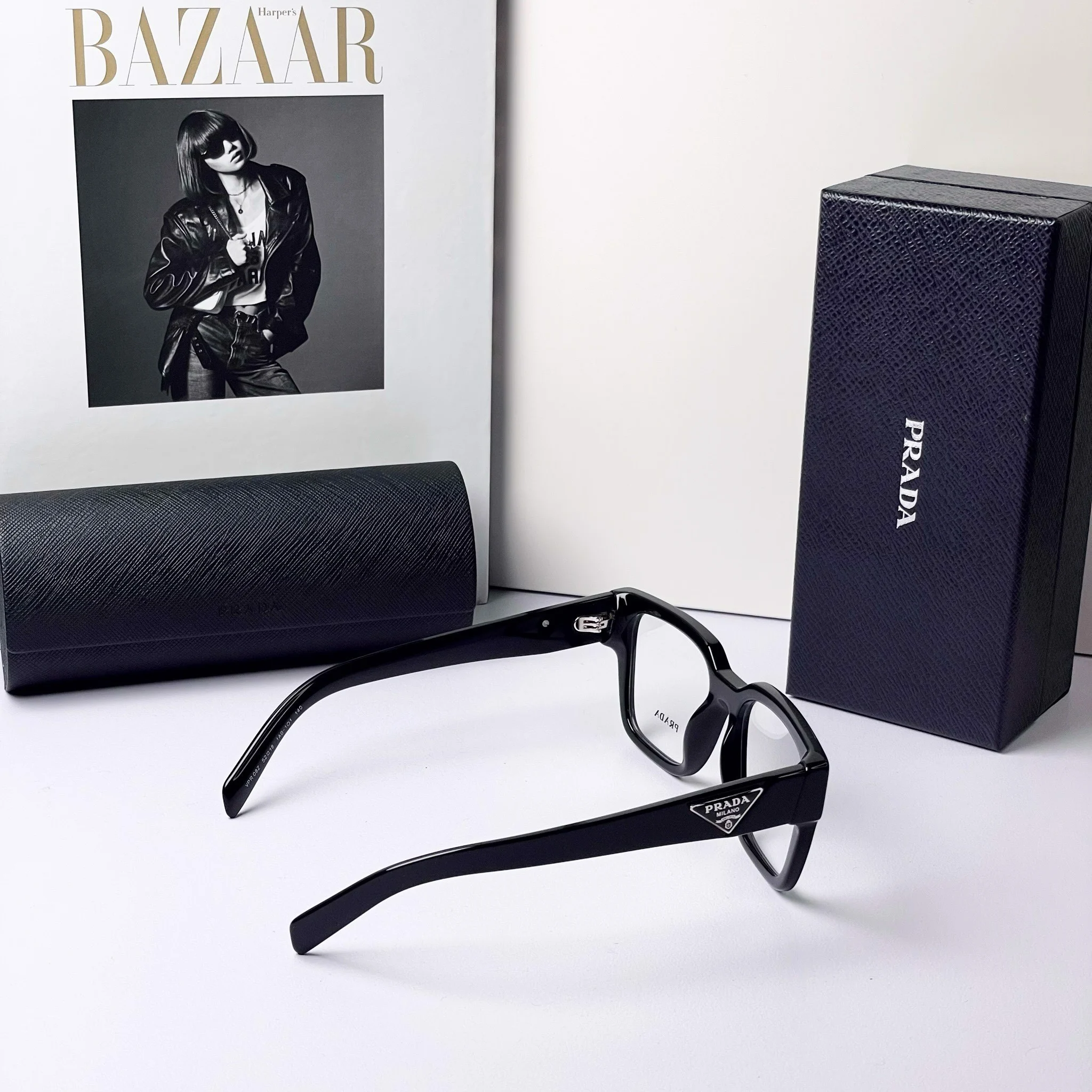 Kính Prada Eyeglasses 'Black' PR09ZV1AB1O1 - Ảnh 5