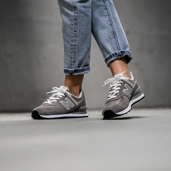 Giày New Balance Wmns 574 Core 'Grey' WL574EG - Ảnh 5
