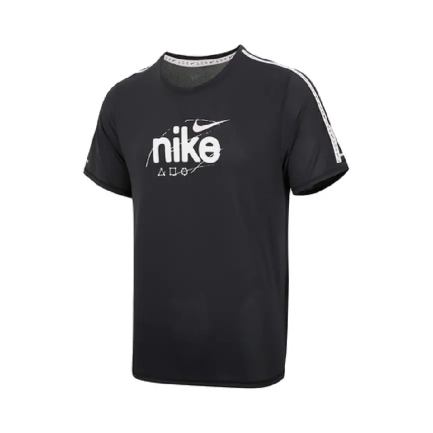 Áo Nike As Df Miler Ss Dye 'Black' DQ4735-010