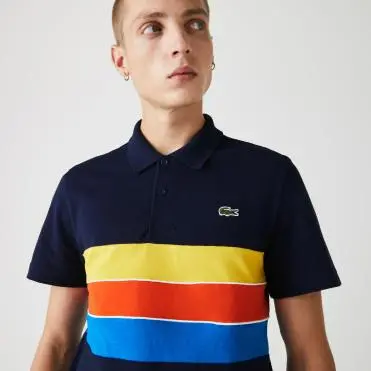 Áo Lacoste Paneled Lightweight Cotton Polo YH1516-51 - Ảnh 3