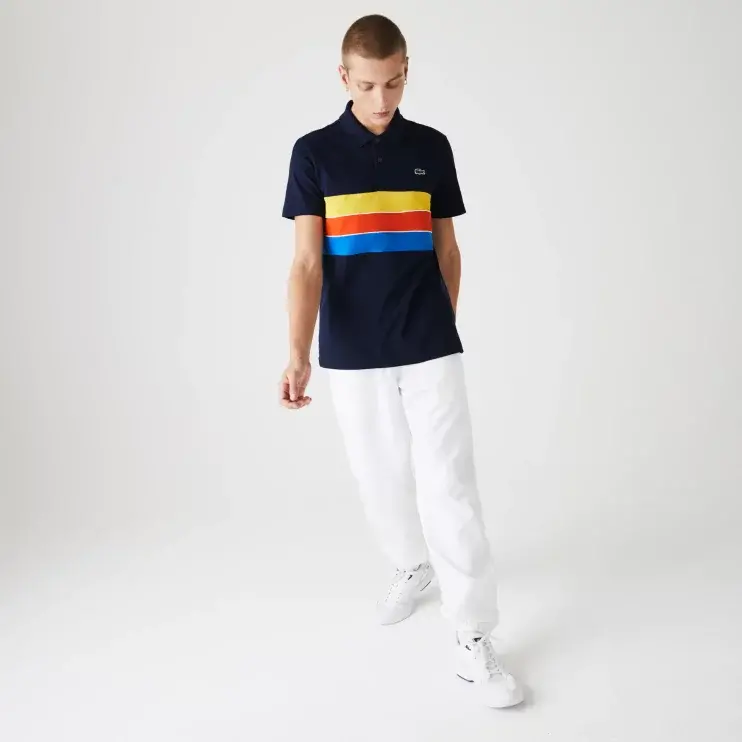 Áo Lacoste Paneled Lightweight Cotton Polo YH1516-51 - Ảnh 4