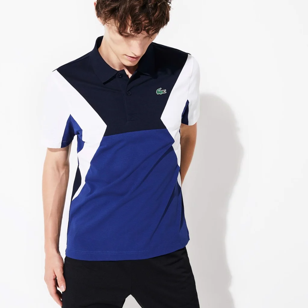 Áo Lacoste Polo Tennis Ultra-Lightweight Cotton Navy Blue YH8479-51-F3X - Ảnh 2