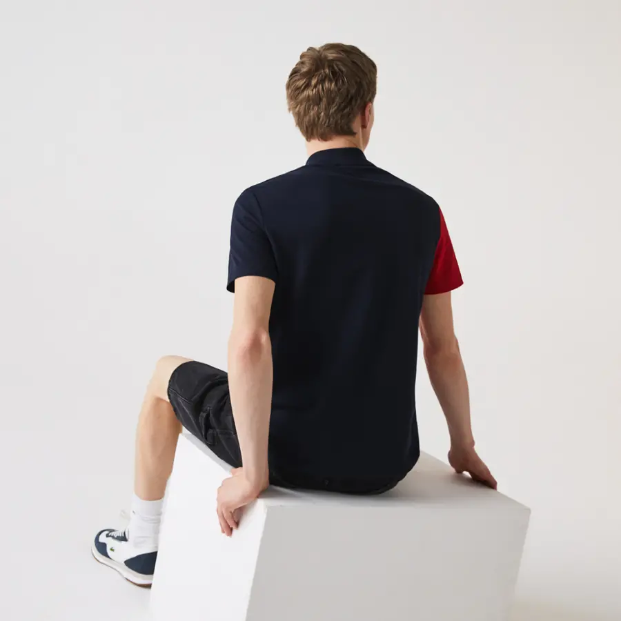 Áo Lacoste Regular Fit Ultra Lightweight 'Navy Beige' YH9852-00-L7Q - Ảnh 4