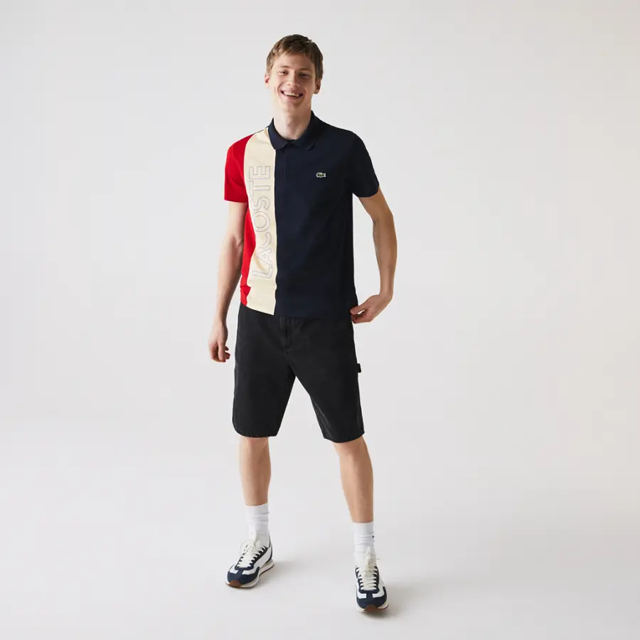 Alternative view of Áo Lacoste Regular Fit Ultra Lightweight 'Navy Beige' YH9852-00-L7Q
