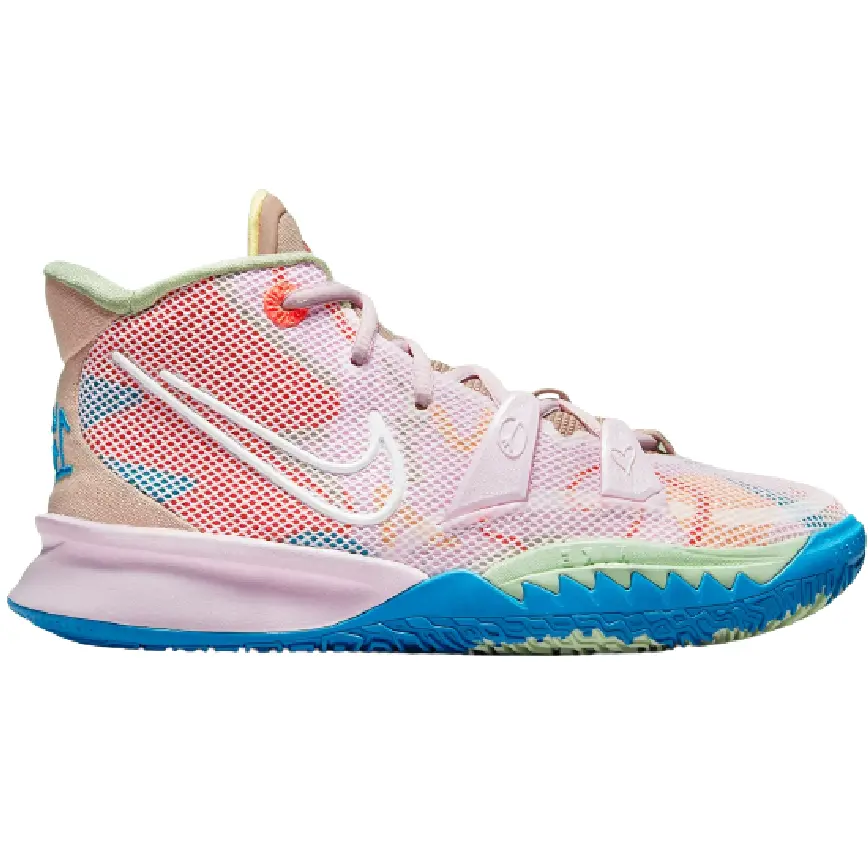 Giày Nike Zoom Kyrie 7 1 World 1 People Blue Green GS CT4080-600