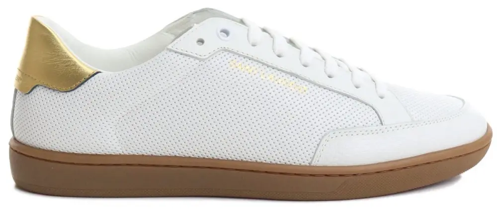 Giày Saint Laurent White Leather 603223-1JZA0-9383