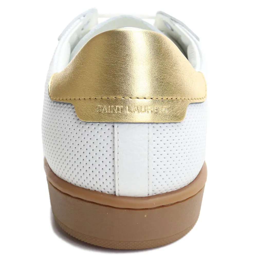 Giày Saint Laurent White Leather 603223-1JZA0-9383 - Ảnh 3