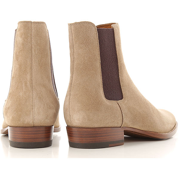 Giày Saint Laurent Wyatt Suede Chelsea Boot 'Tobacco' 443208BT3009870 - Ảnh 4