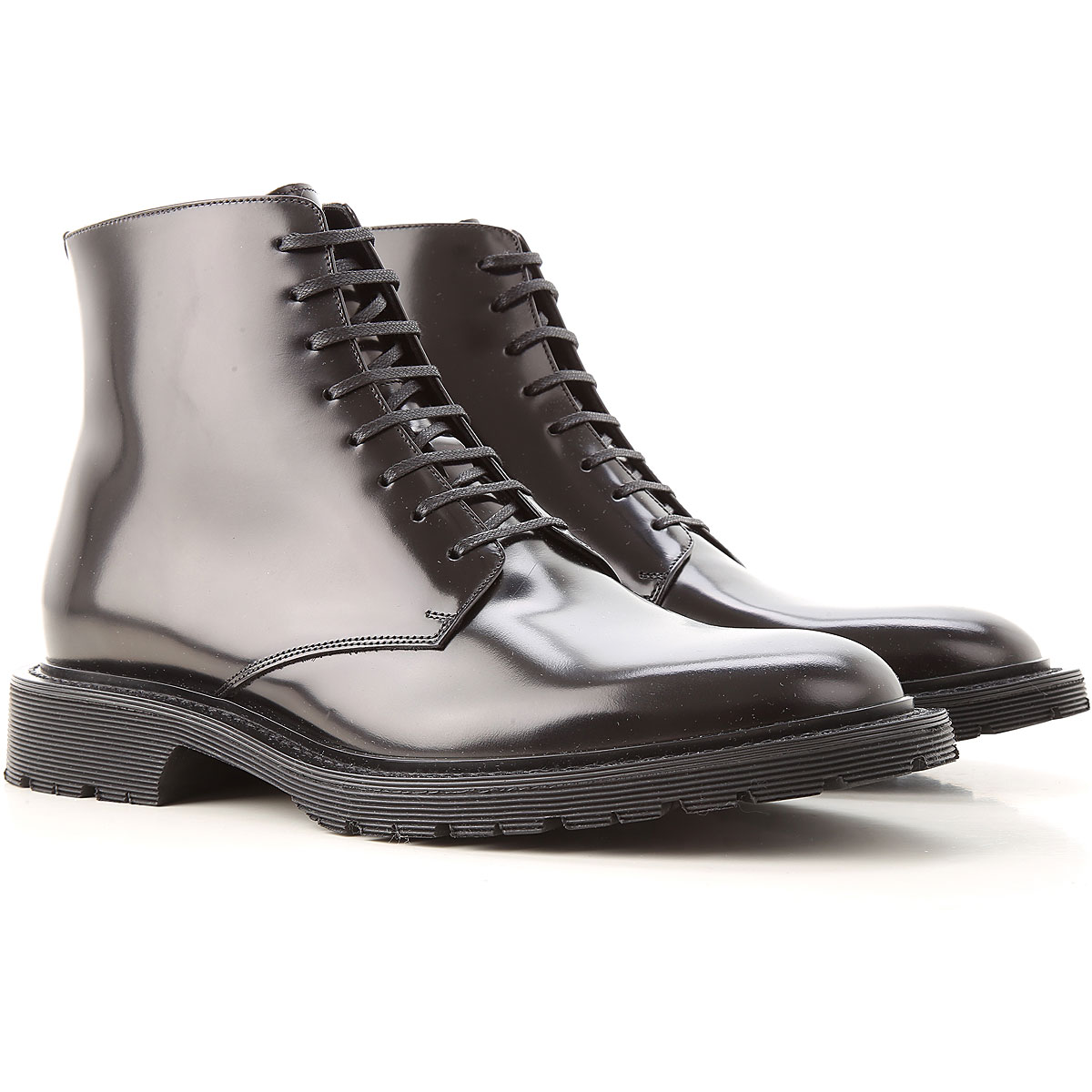 Giày Saint Laurent Army Smooth Leather Laced Boot 'Black' 6323641Y0001000 - Ảnh 4