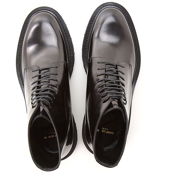 Giày Saint Laurent Army Smooth Leather Laced Boot 'Black' 6323641Y0001000 - Ảnh 2