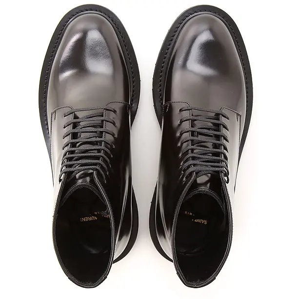 Giày Saint Laurent Army Lace Up Boot 'Black' 632412-1Y000-1000 - Ảnh 4