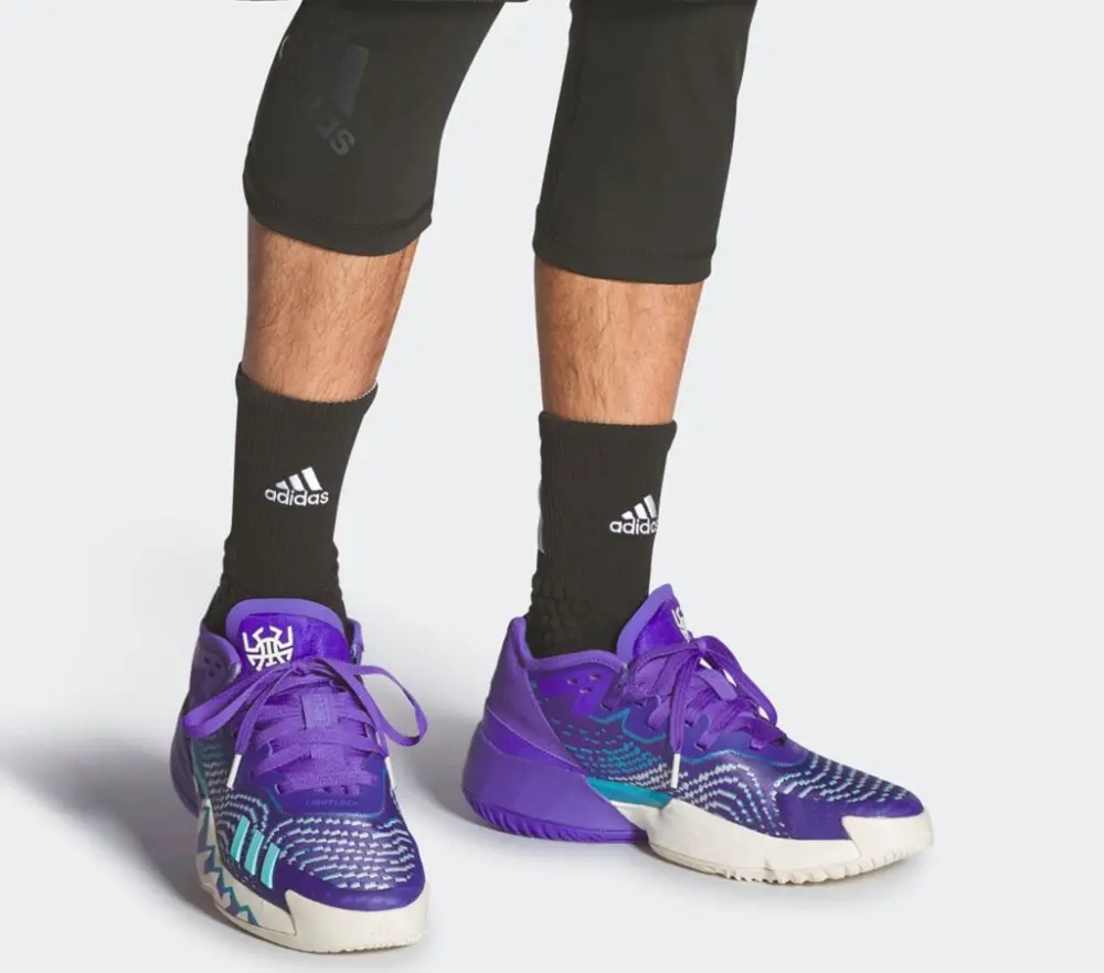 Alternative view of Giày Adidas DON Issue 4 ‘Throwback Utah Jazz’ HR0710