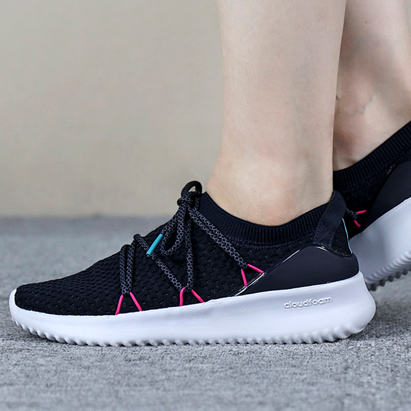 Giày Adidas Wmns Ultimamotion Navy White Aqua Pink Running Shoes B96471 - Ảnh 5