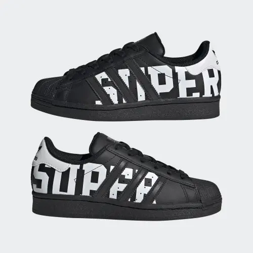 Giày Adidas Superstar Black Big Logo FV3745 - Ảnh 3