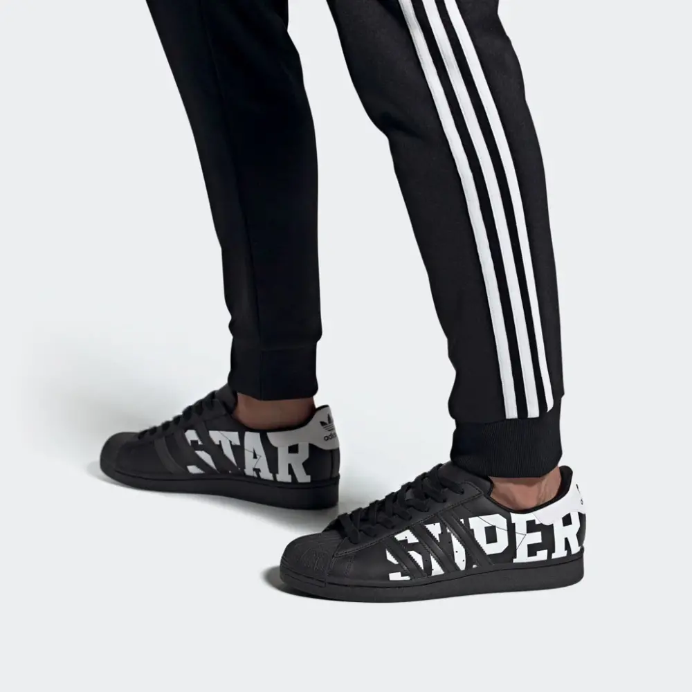 Giày Adidas Superstar Black Big Logo FV3745 - Ảnh 4