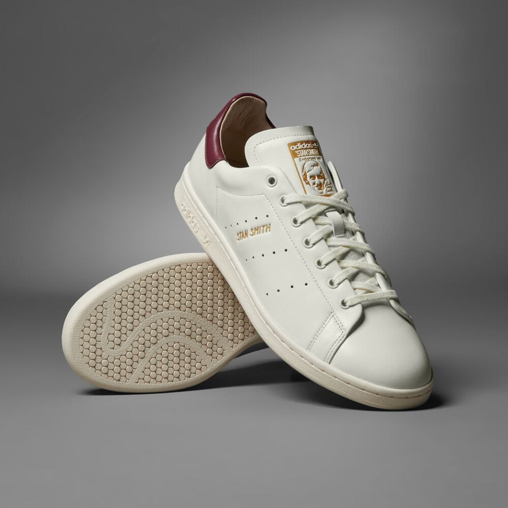 Giày Adidas Stan Smith Lux 'White Burgundy' HQ6786 - Ảnh 4