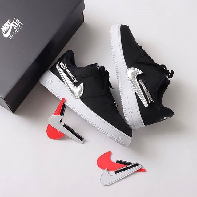 Giày Nike Air Force 1 '07 Premium 'Silver Swoosh' CW6558-001 - Ảnh 2