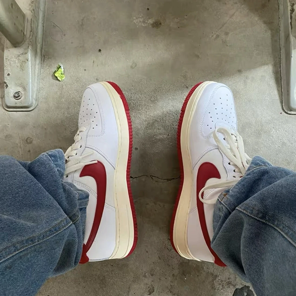 Giày Nike Air Force 1 Low 'White Gym Red Sail' DO5220-161 - Ảnh 3