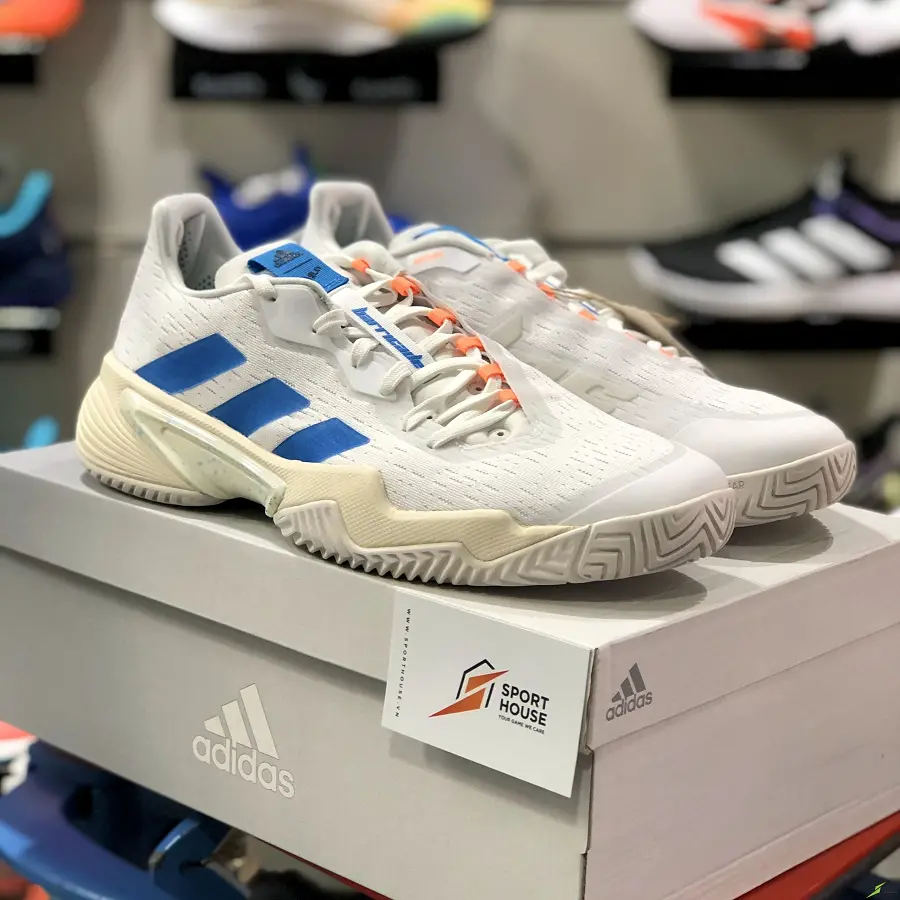Alternative view of Giày Tennis Adidas Barricade Wimbledon 'Grey Blue' GY1369