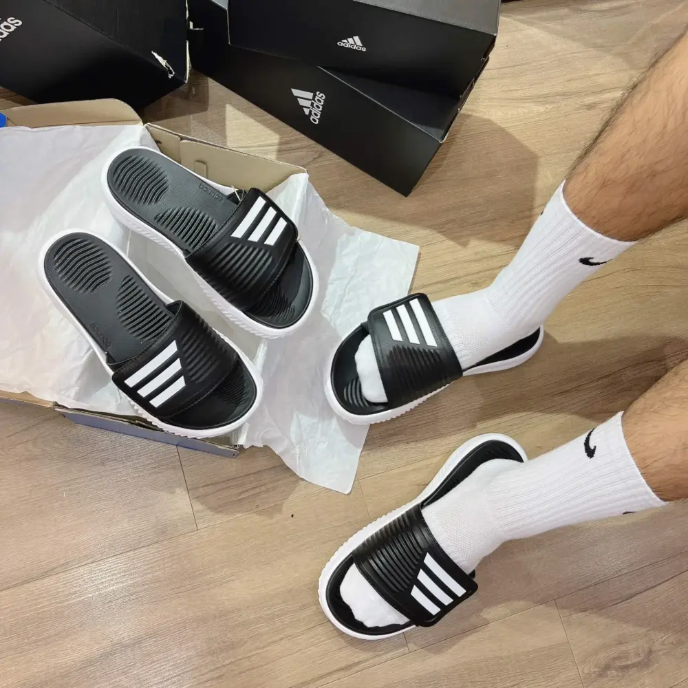 Dép Adidas Alphabounce 'Black White' GY9415 - Ảnh 3
