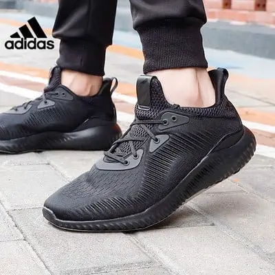 Alternative view of Giày Adidas Alphabounce EM 'Triple Black' CQ0781
