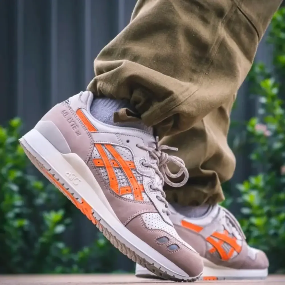Giày Asics Gel Lyte 3 Remastered x Ronnie Fieg 'Orange' 1201A810-250 - Ảnh 3