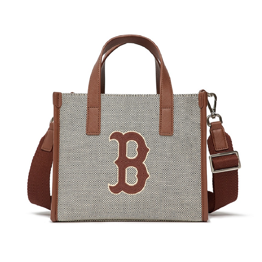 Túi MLB Canvas Small Tote Boston D.Brown 3AORS062N - 43BRD
