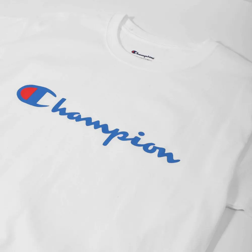 Alternative view of Áo Champion Classic Graphic Logo Jersey T-Shirt 'White' GT23H