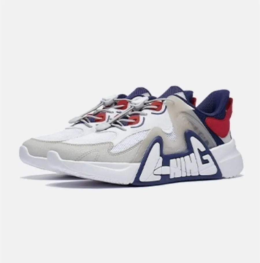 Giày Lining Children Non-slip Casual 'White' YKCT102-5 - Ảnh 3