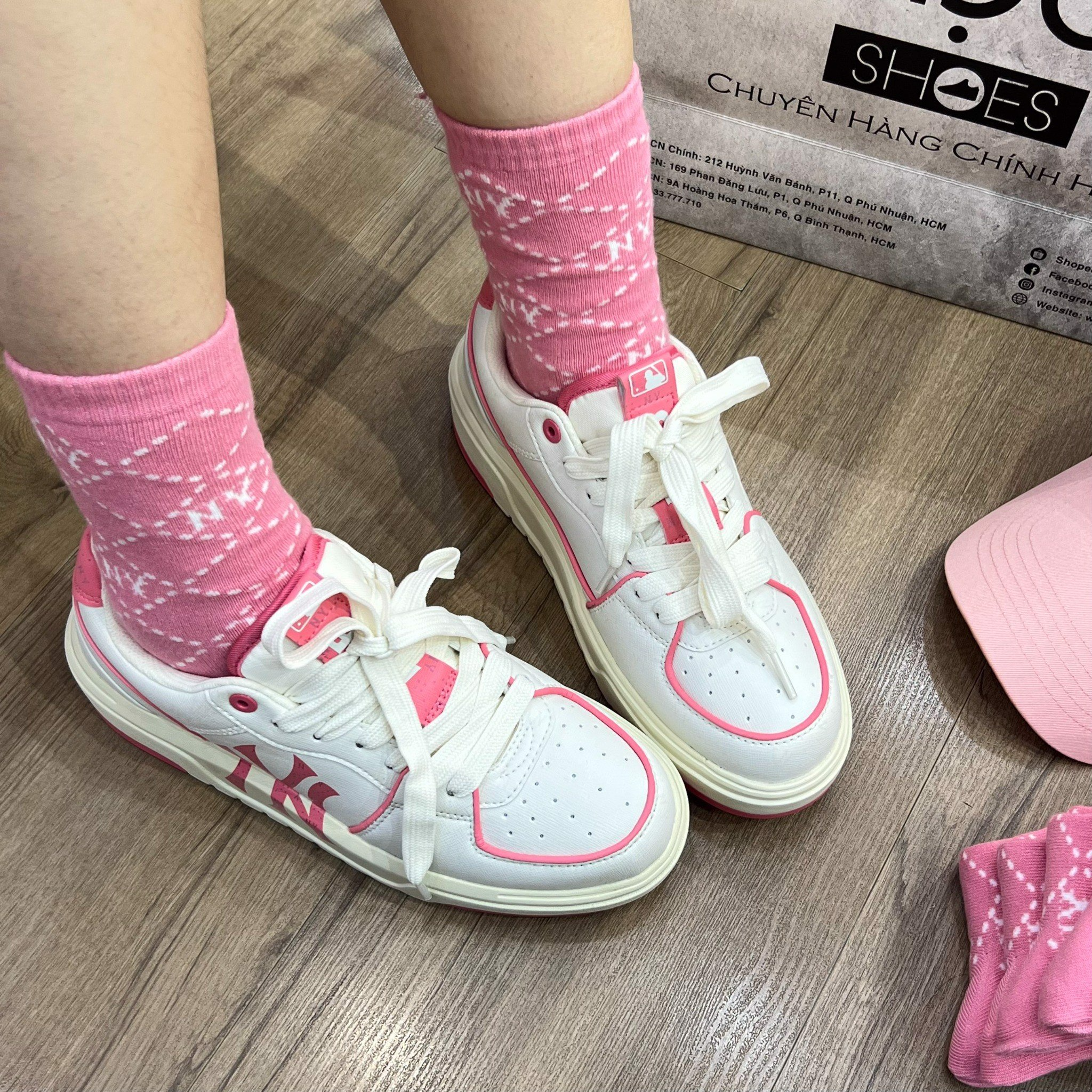 Giày MLB Chunky Liner Diamond ‘Pink’ 3ASXCBO3N-50COS - Ảnh 3