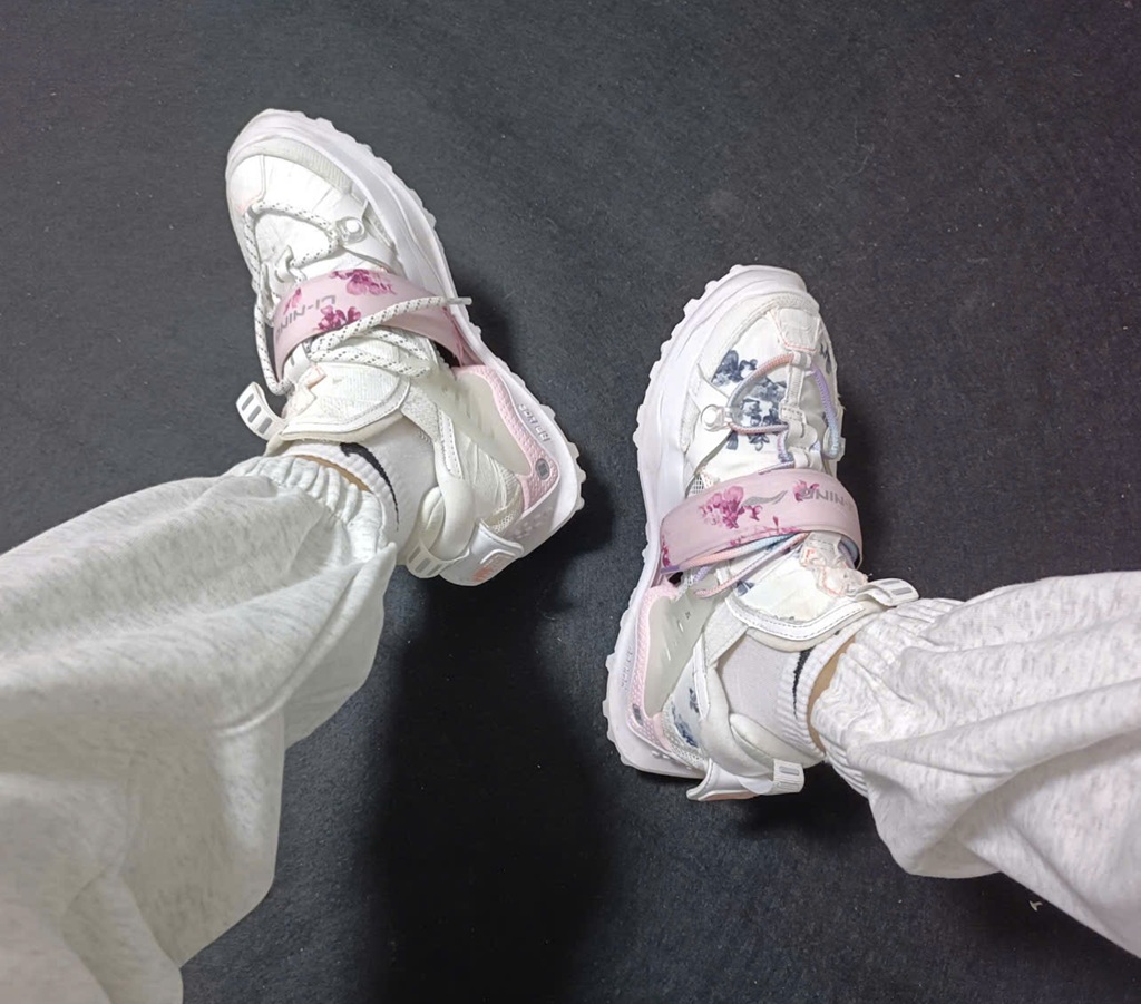 Giày Li Ning Pangu HALO Cherry Blossom Limited Edition Men's White AGLR151-1 - Ảnh 3