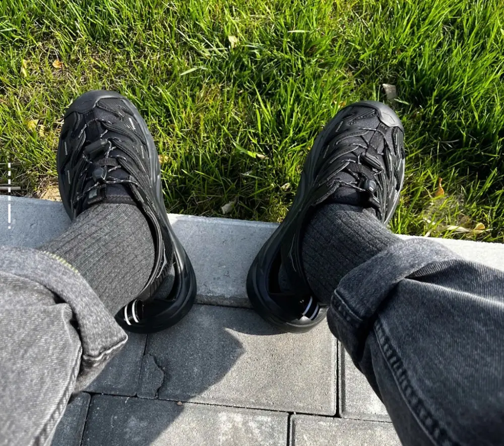 Alternative view of Giày Hoka One One Hopara Hiking Shoes Black 1106534-BBLC