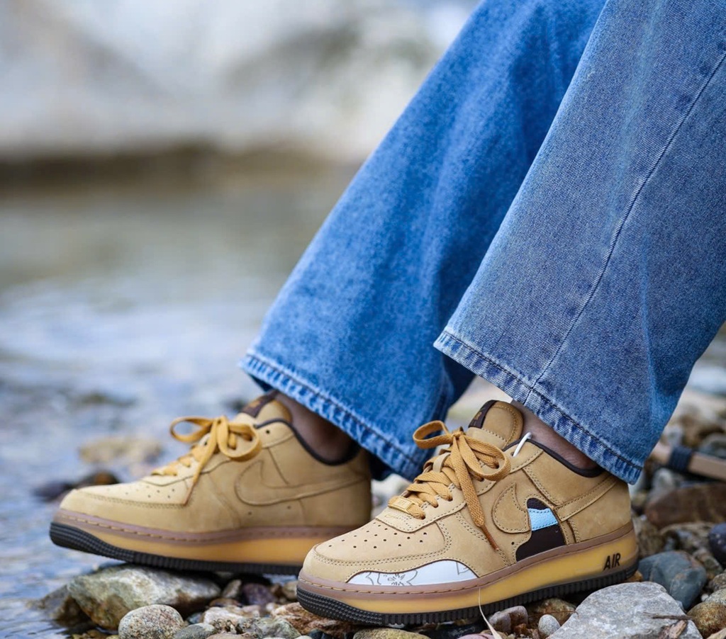 Giày Nike Air Force 1 Low '07 'Cut Out Wheat' DQ7580-700 - Ảnh 3