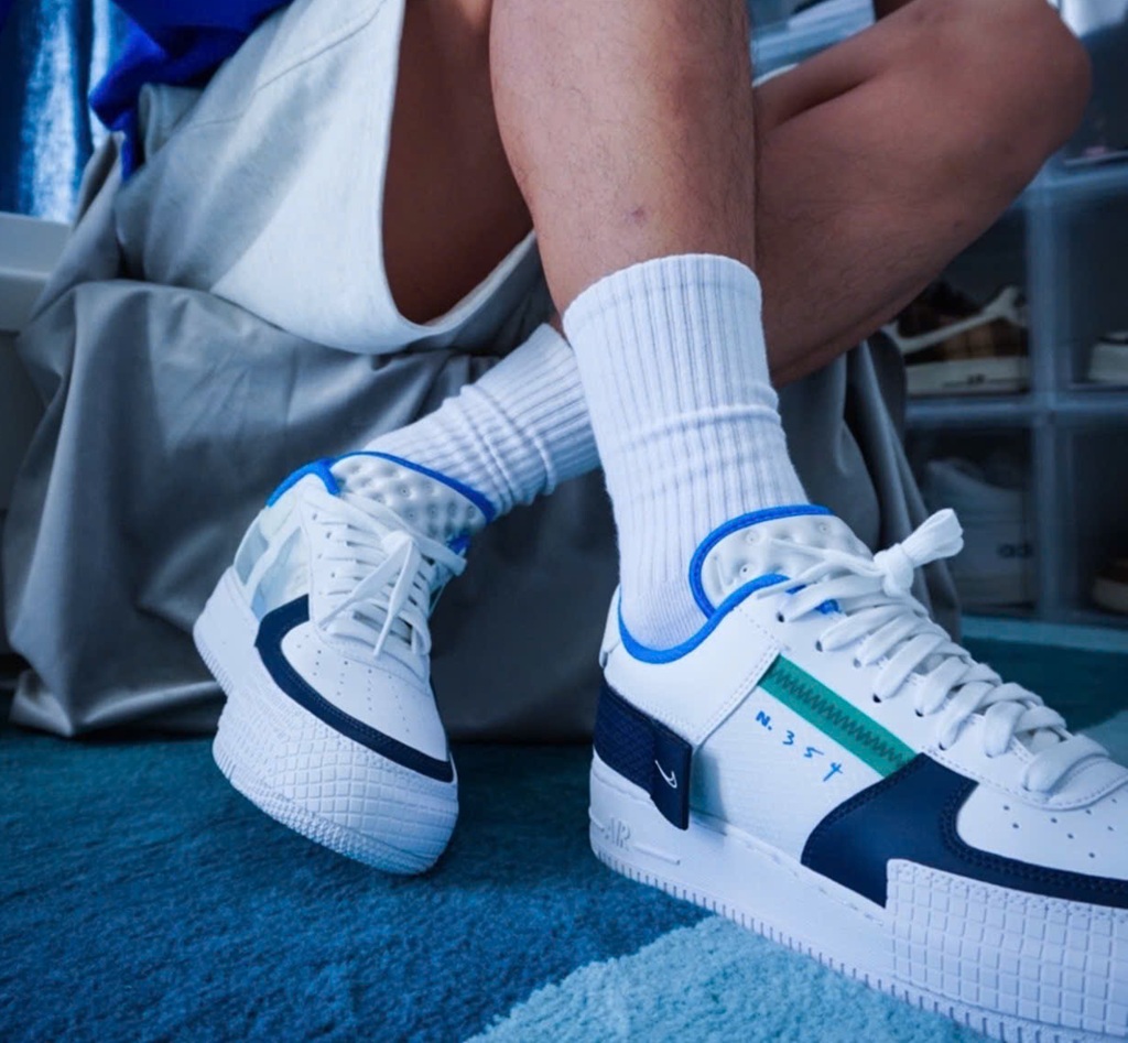 Alternative view of Giày Nike Air Force 1 'Type White Obsidian' CQ2344-100