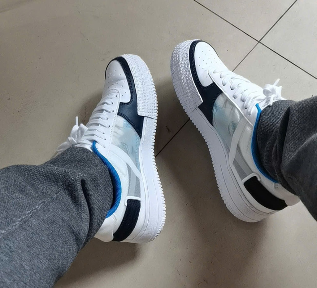 Giày Nike Air Force 1 'Type White Obsidian' CQ2344-100 - Ảnh 3