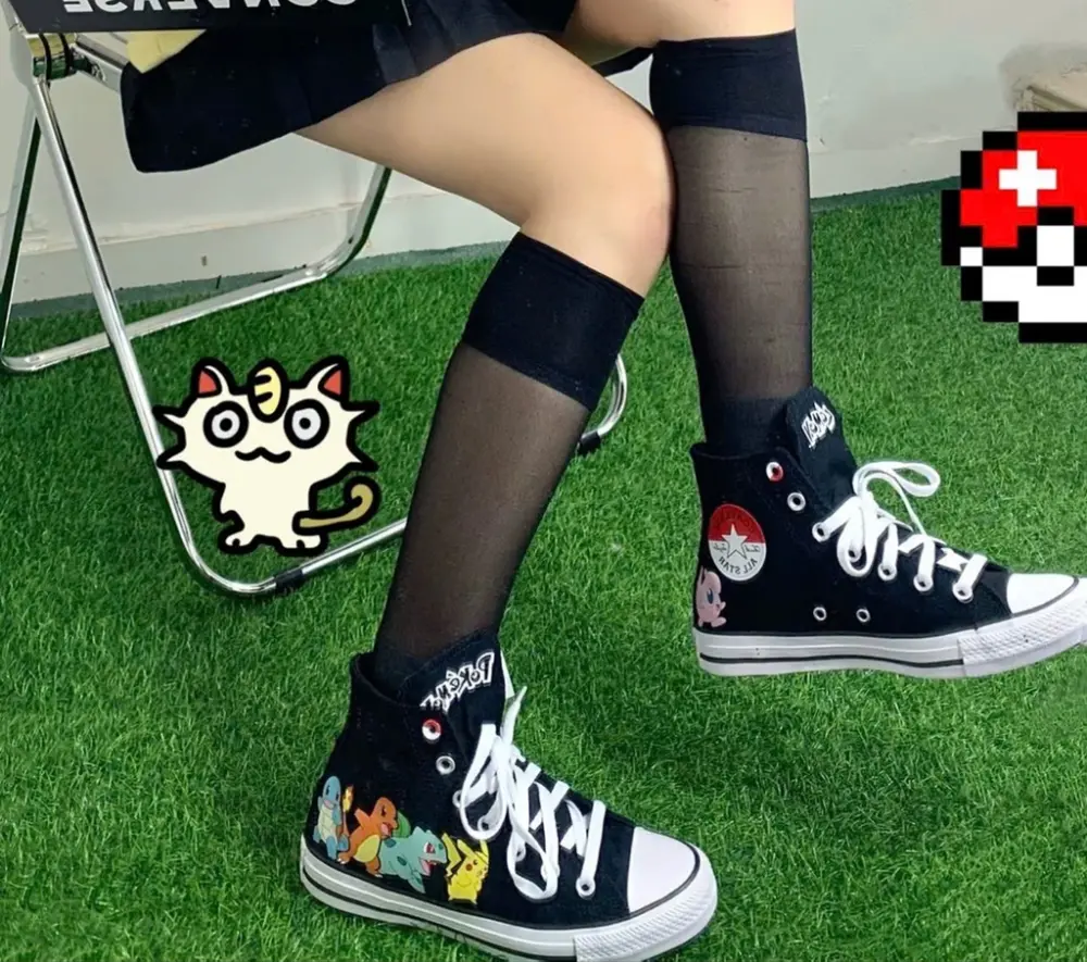Alternative view of Giày Converse Chuck 70 All Star x Pokemon CTAS High 'Black' A01089C